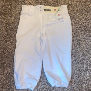 4 pairs of baseball stirrup pants.